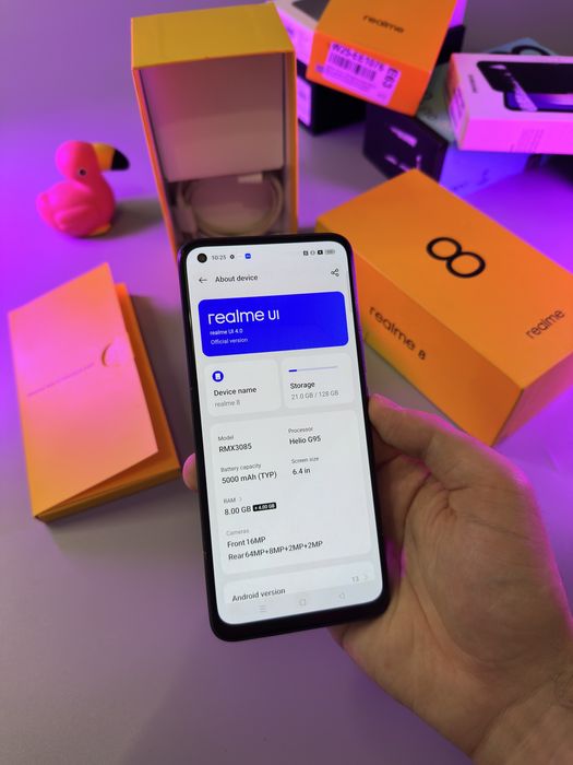 realme 8/128ГБ повний комплект європейська версія