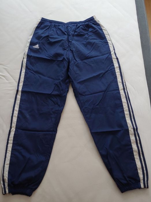 Granatowe dresy Adidas Windbreaker Track Pants M 3 VTG 2001 AHN001 zip