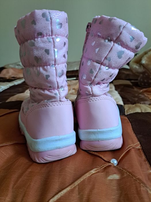 Kozaki zimowe 26 różowe