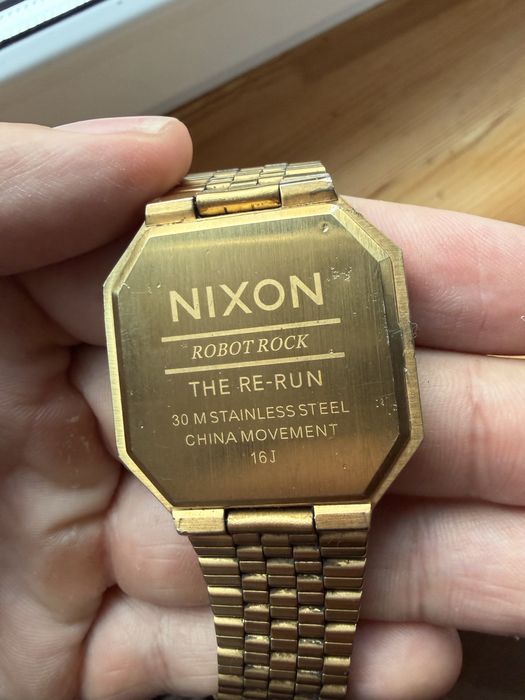 Zegarek Nixon Re-Run złoty