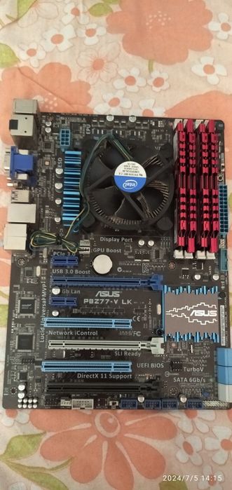 Комплект : материнская плата, процессор, оперативная память