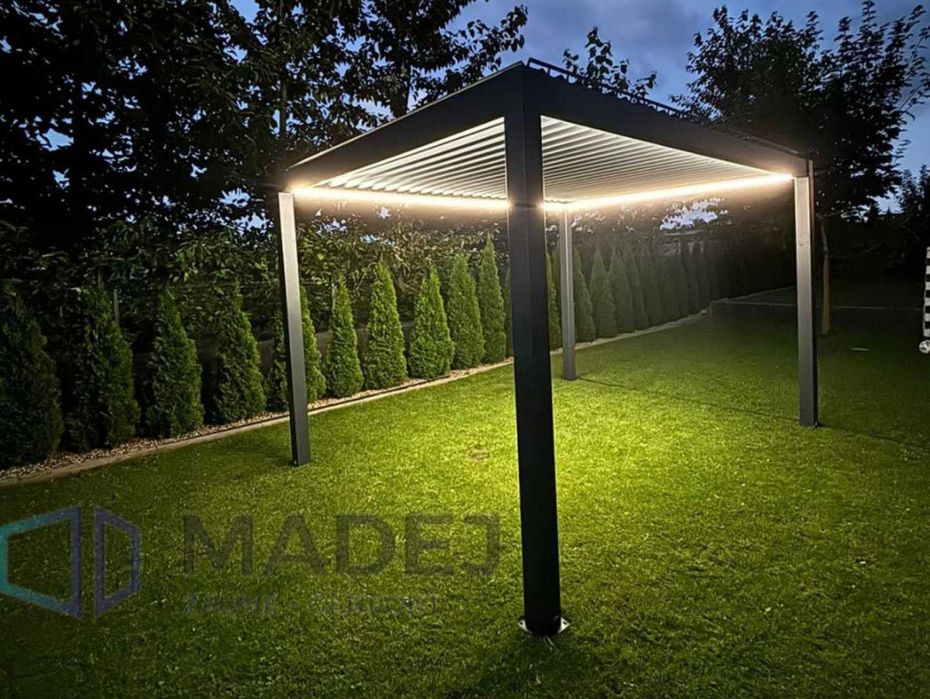Pergola Aluminiowa Premium 3x4 z silnikiem
