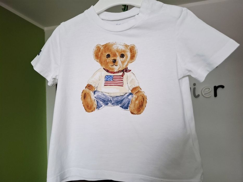 Ralph Lauren Polo Bear, T-shirt, koszulka na krótki rękaw, roz.80cm