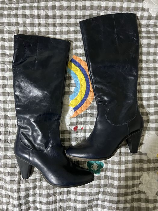 Шкіряні сапоги осінь весна