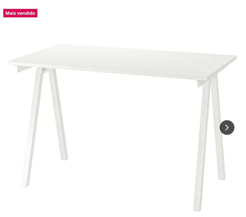 Secretária IKEA TROTTEN branca 120x70 cm