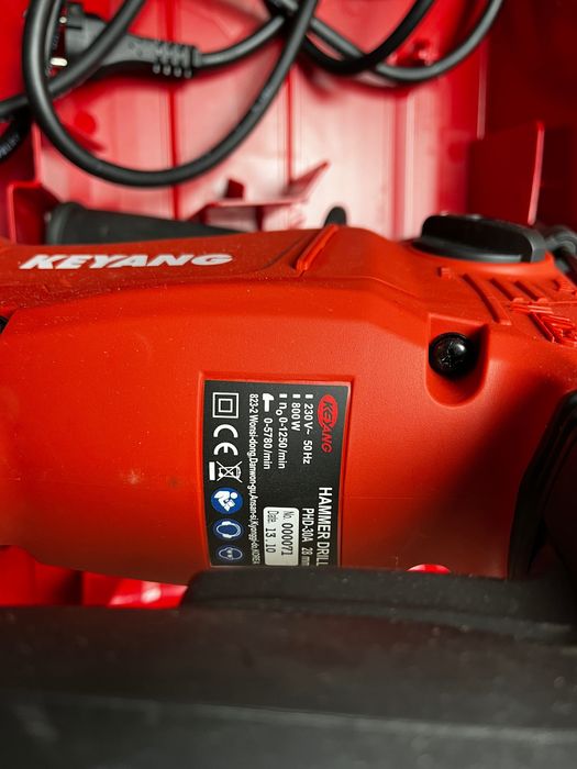 OKAZJA Nowy młot udarowy Keyang PHD-30A 800W+walizka+3 skuwaki Heller
