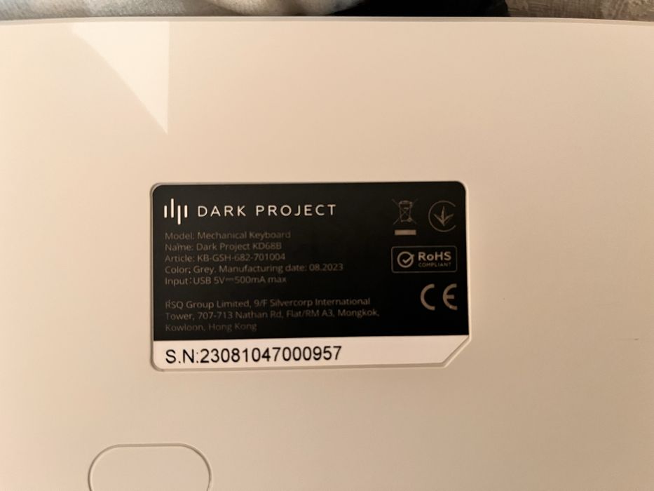 Продам клавіатуру «dark project kd68B»