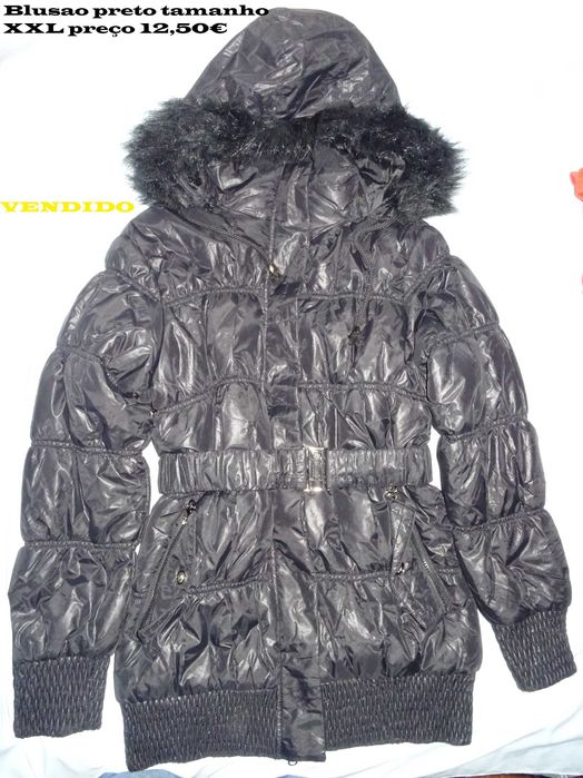 Calças ganga e casacos grossos outono/inverno