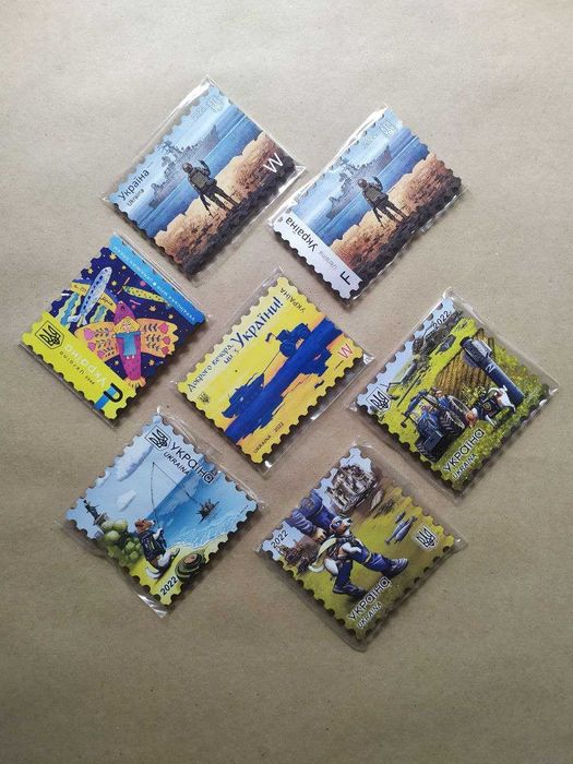 Марка Добрый вечер, мы из Украины! номинал М и W, конверт, открытка