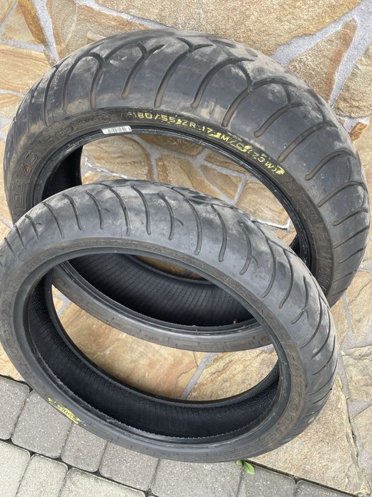 Opony motocykl Metzeler tył 180/55 przód 120/70 ZR 17
