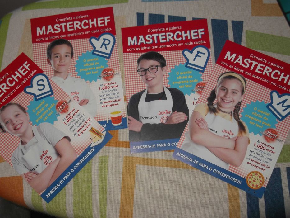 Photocards do Masterchef Junior