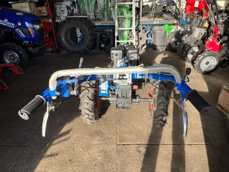 мотоблок гибрид двигатель 15 лс vitals с активной фрезой