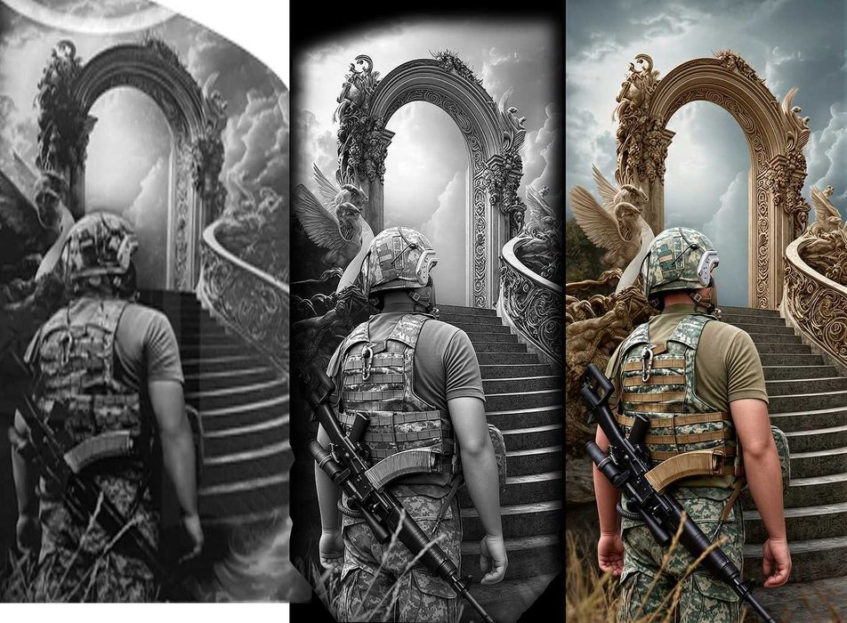 Ретуш фото на пам'ятник. Фотокераміка. Реставрація