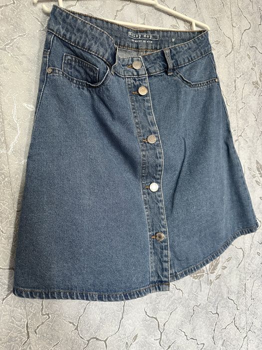 Джинсовые юбки М