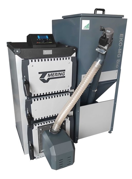 Kocioł piec na pellet pelet EKO-MG Bio 14 o mocy 14kW Mering