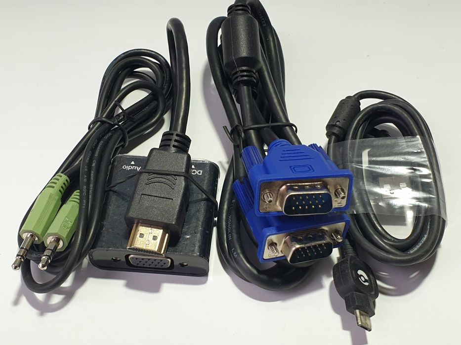 адаптер HDMI to VGA звуком аудіо  3,5 мм jack BENFEI + кабель комплект