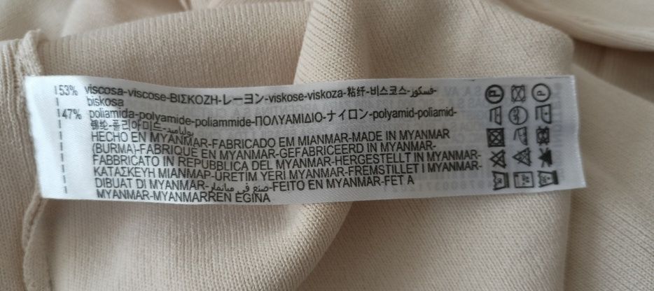 Top z chokerem i dekoltem w kształcie serca Zara r.S