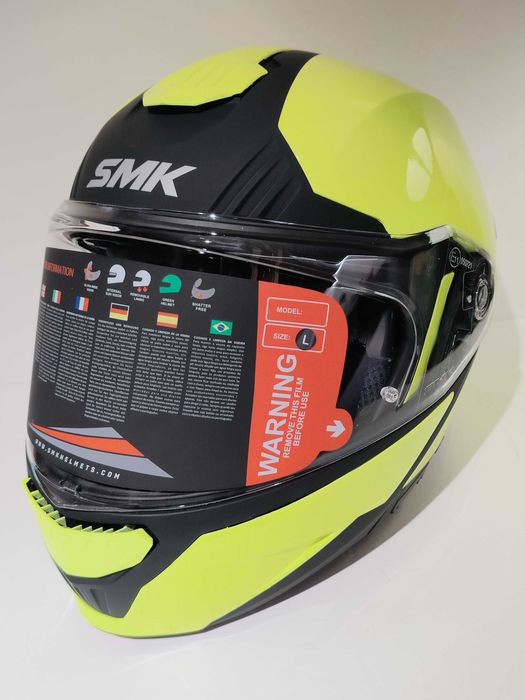 Capacete SMK modular dupla homologação P/J mota scooter novo