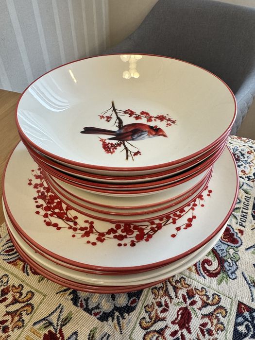 Набор посуды. Новогодний декор