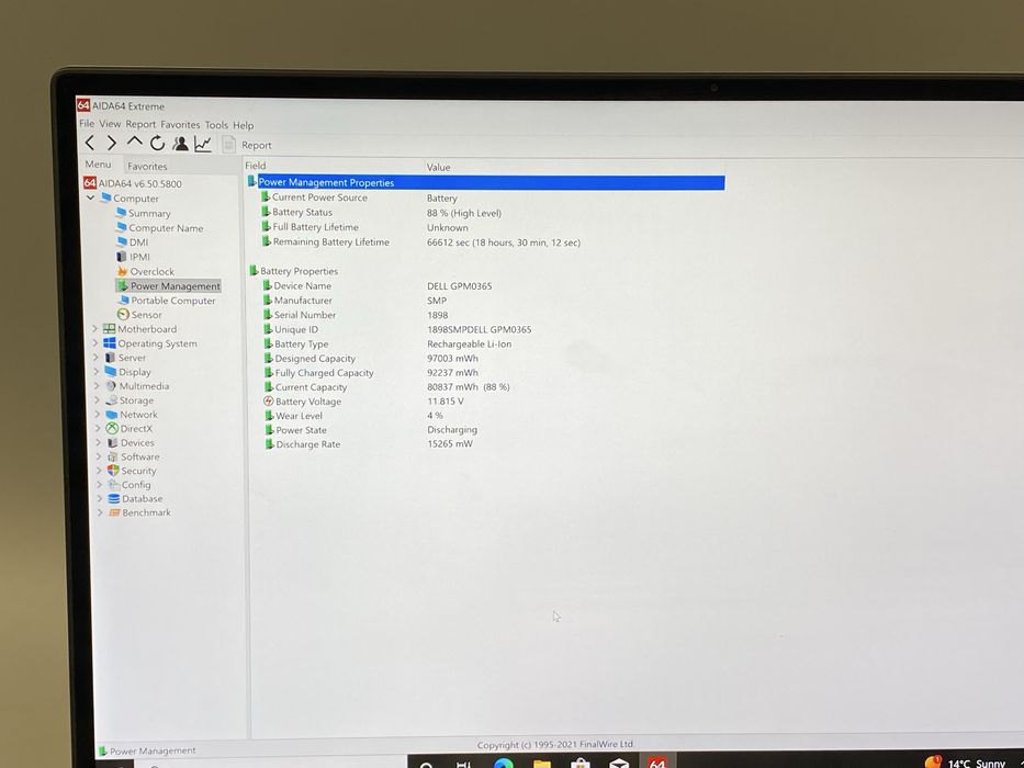 DELL XPS 15 7590 INTEL CORE I9-9980HK 4K Touch 2.40GHZ / 512GB / 32GB