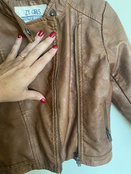 Casaco de pele 4/5 anos