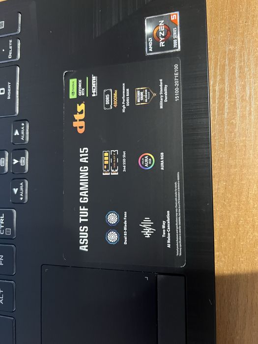 Ноутбук Asus Tuf Gaming A15 /AMD Ryzen5 7535HS/RTX3050(4ГБ)/16ГБ/512ГБ
