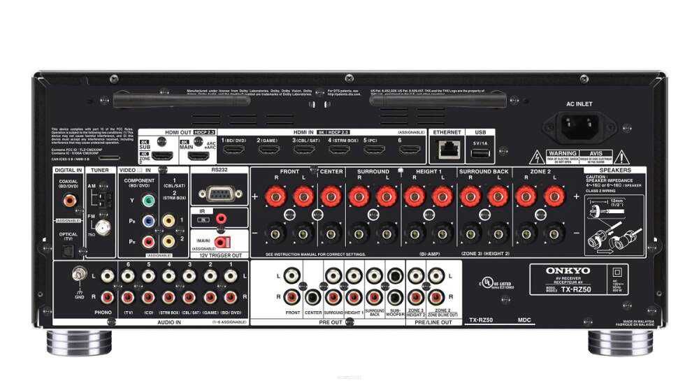 Onkyo TX-RZ50 + Klipsch RP-8000FII + RP-504CII + RP-500MII + R-101SW