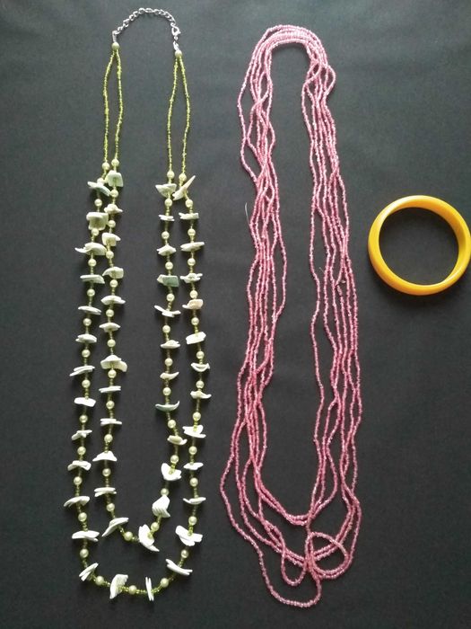 Бусы, бижютерия, ракушки перламутр, чеський бісер СРСР