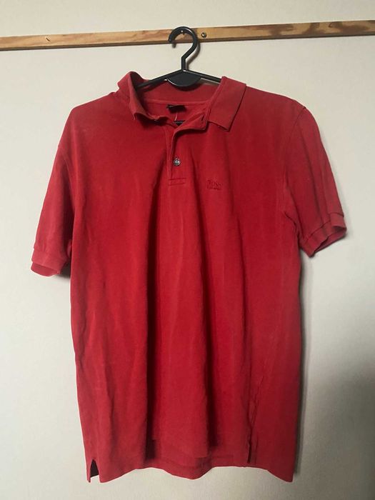 Męska oszulka polo - HUGO BOSS - M/L - OKAZJA