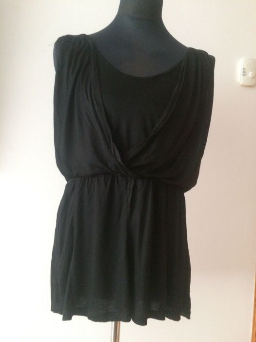 Bluzka, tunika H&M, czarna, rozm. L