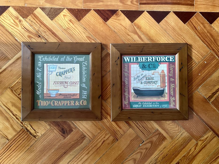 2 quadros para casa de banho