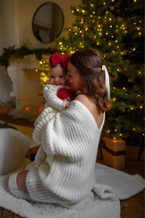 Вʼязана сукня туніка