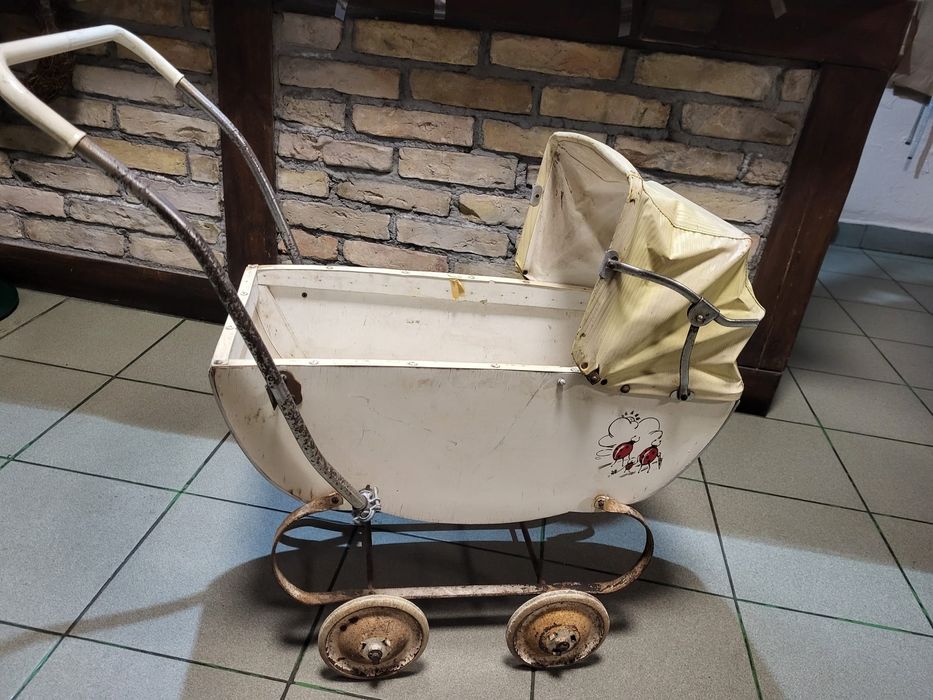 Wózek dziecięcy i dla lalki przedwojenny