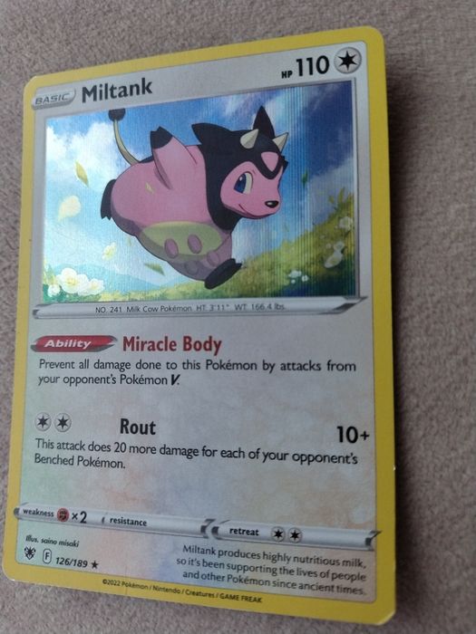 Karta pokemon miltank