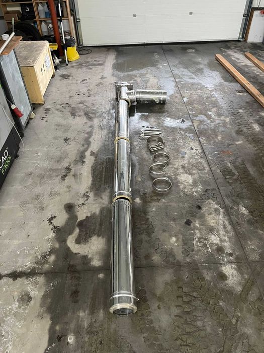 Komin nierdzewny, izolowany fi160 kompletny