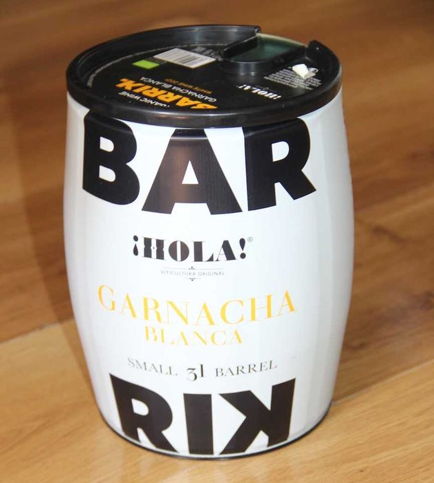 Hola Barrik Garnacha Blanca 3L beczka metalowa na wino whisky