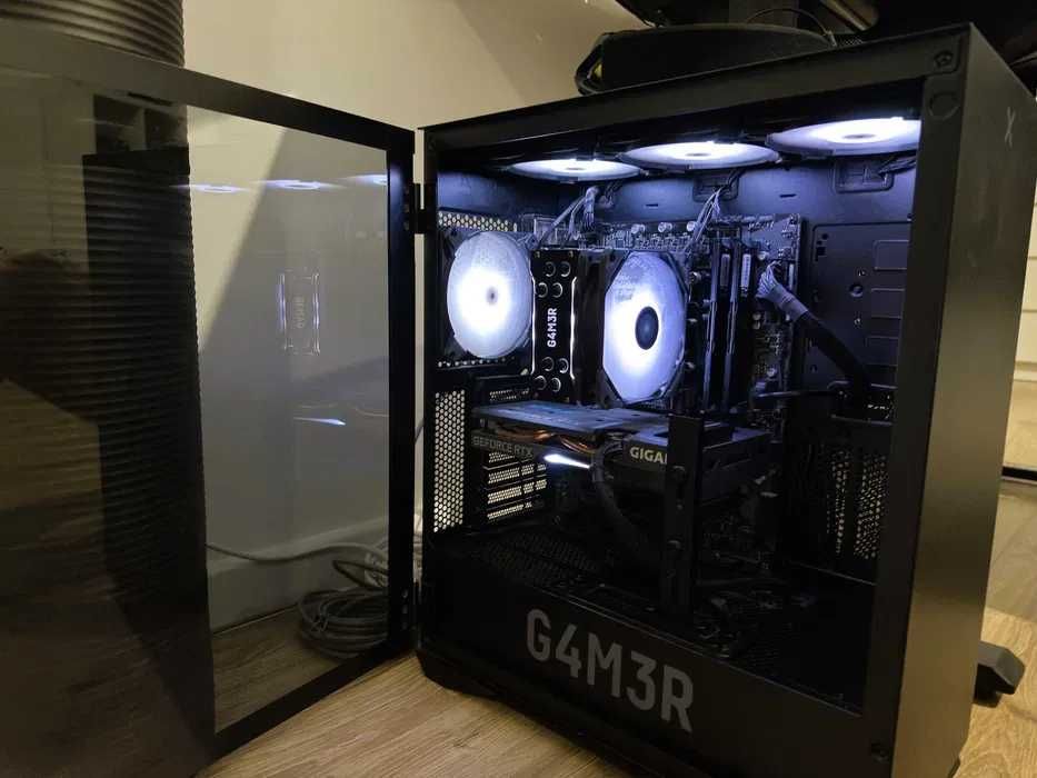 Komputer gamingowy i5-12400F RTX 3060 16GB 1TB SSD + 2 monitory