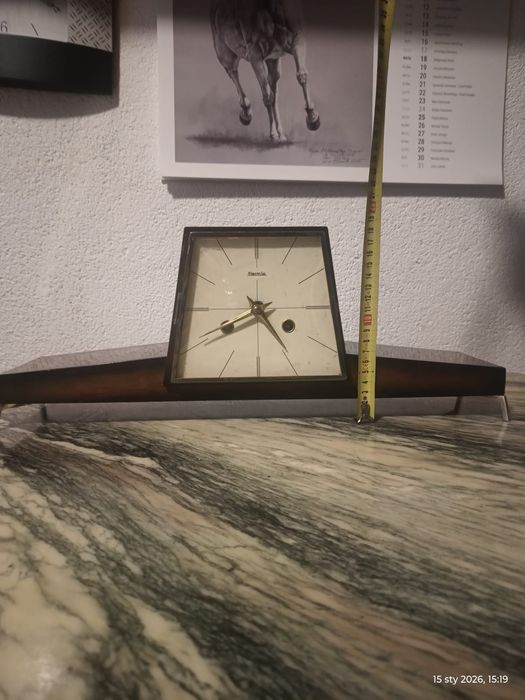 Zegar kominkowy Hermle Art Deco. Zegar sprawny. Stan i parametry techn
