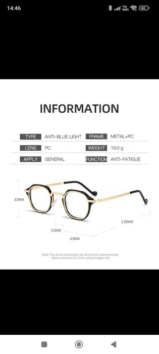 Hit Okulary do czytania unisex +1.00