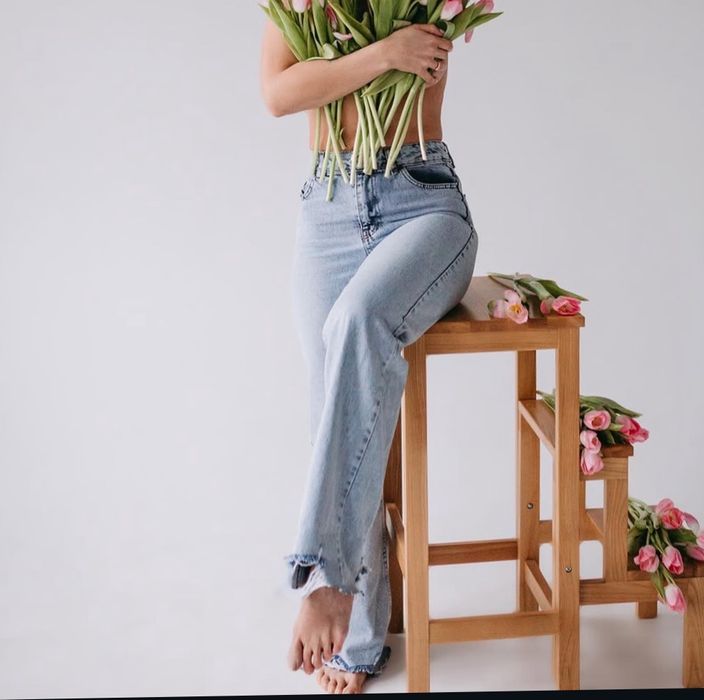 Джинси жіночі джинсы джинсы кльош