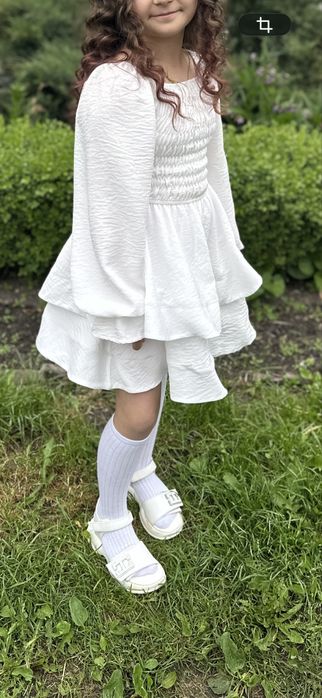 Сукня біла святкова 128 см