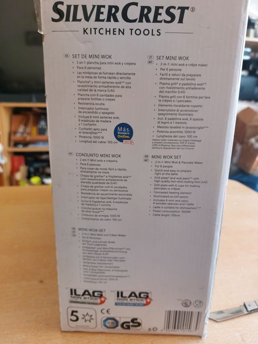 Placa de cozinhar silver crest