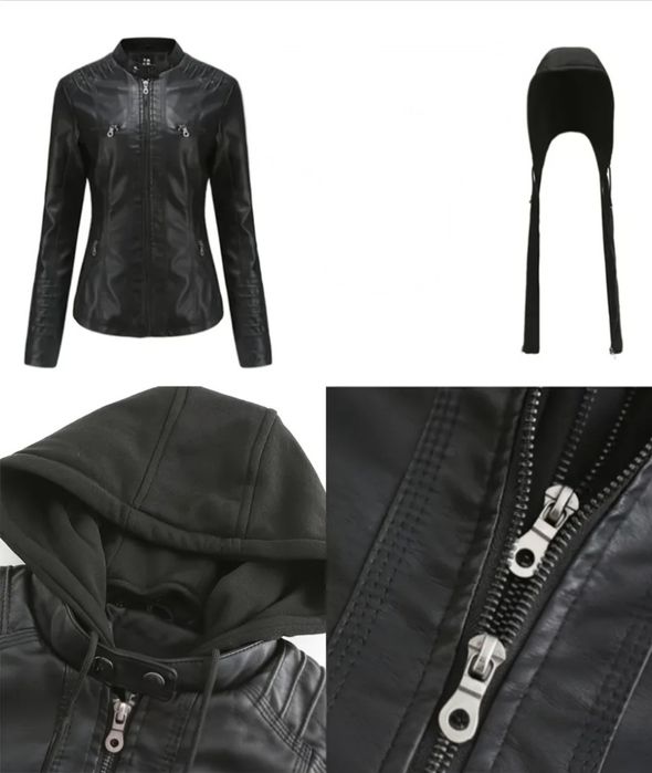 Новая кожаная куртка L