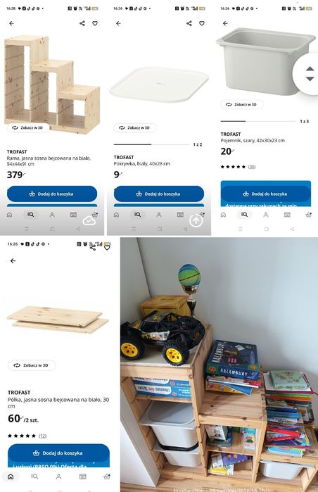 Trofast IKEA jak nowy regał