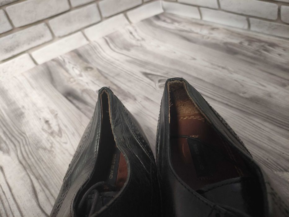 Шкіряні туфлі борги River Island, розмір 46