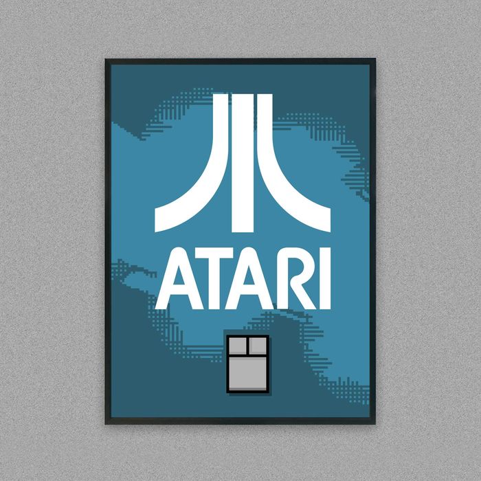 atari, obraz do salonu, plakat atari, plakat komputer atari