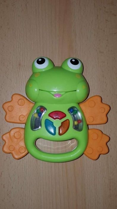 Żaba grająca, grzechotka, gryzak