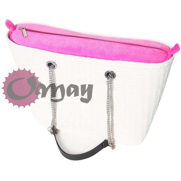 RÓŻOWY organizer OBAG URBAN MINI welur velvet 2 kieszenie VIP OMAY