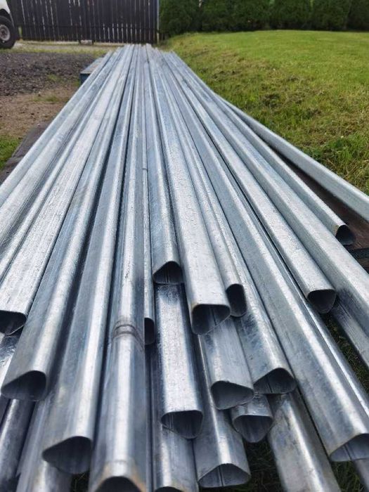 słupki ocynkowane trójkątne 240cm ścianka 1,5mm