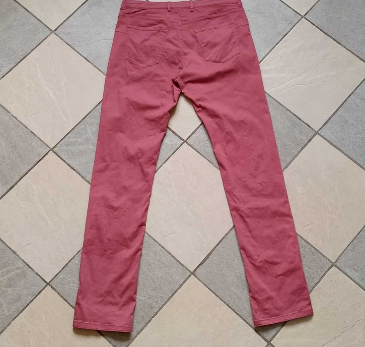 Джинси чоловічі підліткові Massimo Dutti Slim Fit малиновий колір бавовна USA 31 оригінал
